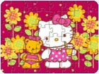 เกมส์จิ๊กซอว์คิตตี้กับหมี Hello Kitty With Teddy Bear