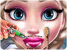 เกมส์รักษาริมฝีปากเจ้าหญิงเอลซ่า Ice Queen Lips Injections