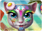เกมส์แต่งหน้าแมวสาวแสนสวยที่ชายหาด Kitty Beach Makeup Game