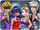 เกมส์แต่งตัวเลดี้บั๊กกับเอลซ่าไปฉลองปีใหม่ Ladybug And Elsa New Years Eve Game