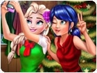 เกมส์เอลซ่ากับเลดี้บั๊กเซลฟี่วันคริสต์มาส Ladybug And Elsa Xmas Selfie