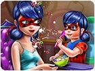 เกมส์เลดี้บั๊กป้อนอาหารให้ลูกสาว Ladybug Mommy Toddler Feed