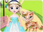 เกมส์หนูน้อยเอลซ่าช่วยแมว Little Elsa Save Stray Cat Game