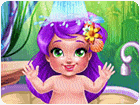 เกมส์อาบน้ำให้นางเงือกตัวน้อยน่ารัก Mermaid Baby Bath Game
