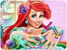 เกมส์ทำสปาเล็บเจ้าหญิงแอเรียล Mermaid Princess Nails Spa