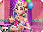 เกมส์เอลซ่าเลี้ยงลูกน้อยแรกเกิด Mommy Newborn Care Game