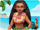 เกมส์แต่งตัวเสริมสวยเจ้าหญิงพอลินีเชีย Polynesian Princess Adventure Style Game