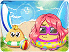 เกมส์แต่งตัวแม่ลูกพูไปพักร้อนซัมเมอร์ Pou Summer Break Game