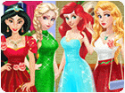 เกมส์แต่งตัวเจ้าหญิง4คนไปปาร์ตี้วันคริสต์มาส Princess Christmas Party Game