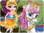 เกมส์เจ้าหญิงนางฟ้าเลี้ยงม้าโพนี่ Princess Fairytale Pony Grooming Game