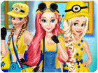 เกมส์แต่งตัวเจ้าหญิงสามคนในชุดมินเนี่ยน Princess In Minion Style