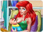 เกมส์เจ้าหญิงแอเรียลคลอดลูกที่โรงพยาบาล Princess Mermaid Mommy Birth