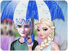 เกมส์เจ้าหญิงเอลซ่าออกเดทวันฝนตก Princess Rain Day Love Game