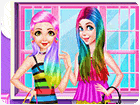 เกมส์แต่งตัวเจ้าหญิง2คนในชุดแฟชั่นสายรุ้ง Princess Rainbow Look Game