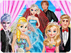 เกมส์แต่งตัวเจ้าหญิง3คนสุ่มจับคู่กับหนุ่มหล่อ Princess Random Matching Wedding Game