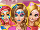 เกมส์เพนท์หน้าเจ้าหญิง3คนในห้อง Princess Room Face Painting Game