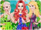 เกมส์แต่งตัวเจ้าหญิง3คนแฟชั่นฤดูใบไม้ผลิ Princess Spring Fashion Color Game