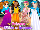 เกมส์แฟชั่นเสื้อเชิ๊ตและเดรสของเจ้าหญิง Princess T-shirts Dresses