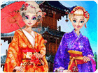 เกมส์แต่งตัวเจ้าหญิง2คนเที่ยวรอบโลก Princess Travel Around The World Game
