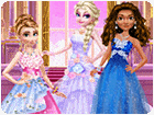 เกมส์แต่งตัวเจ้าหญิง3คนใส่กระโปรงลายดอกไม้ Princess Tulle Dress Art Photo Game