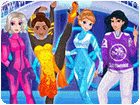 เกมส์แต่งตัวเจ้าหญิง5คนไปแข่งโอลิมปิกฤดูหนาว Princess Winter Olympics Game