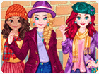 เกมส์แต่งตัวเจ้าหญิง3คนชุดฤดูหนาว Princess Winter Outfits Lookbook Game