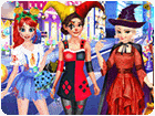 เกมส์แต่งตัวเจ้าหญิง3คนวันโกหก Princesses April Fools Day Dress Game