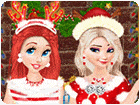 เกมส์แต่งตัวเจ้าหญิง2คนถ่ายรูปทำอัลบั้มคริสต์มาส Princesses Christmas Photos Album Game