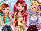 เกมส์แต่งตัวเจ้าหญิง3คนเที่ยวในเมือง Princesses City Trip Game