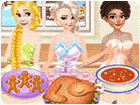 เกมส์เจ้าหญิง3คนทำอาหารวันคริสต์มาส Princesses Cooking Christmas Dinner Game