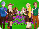 เกมส์แต่งตัวเจ้าหญิงกับคู่รักเป็นคาวบอย Princesses Cowboy Adventure Game