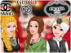 เกมส์แต่งตัวเจ้าหญิง3คนในชุดแฟชั่นแบรนด์เนม Princesses Fashion Brands Favorite Game