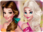 เกมส์แต่งตัวเจ้าหญิง2คนนั่งจิบกาแฟ Princesses Fashion Over Coffee Game