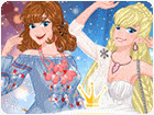 เกมส์แต่งตัวเจ้าหญิงชุดแฟชั่นแข่งกัน Princesses Fashion Wars Feathers Vs Denim Game