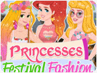 เกมส์แต่งตัวเจ้าหญิงไปเที่ยวงานเทศกาล Princesses Festival Fashion