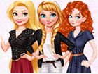 เกมส์แต่งตัวเจ้าหญิง3คนในชุดถักสุดสวย Princesses Getting Cozy Chunky Knits Game