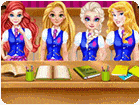 เกมส์เจ้าหญิง4คนแอบคุยเวลาเรียน Princesses Have Fun In College Game