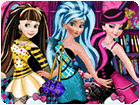 เกมส์แต่งตัวเจ้าหญิงดิสนีย์เป็นมอนสเตอร์ไฮ Princesses In Monster High Game