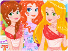 เกมส์แต่งตัวเจ้าหญิง3คนอินวันเดอร์แลนด์ Princesses In Wonderland Game