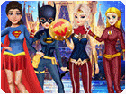 เกมส์แต่งตัวเจ้าหญิง4คนในชุดจัสติกลีก Princesses Justice League Dress Game