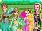 เกมส์แต่งตัวเจ้าหญิง4คนชุดญี่ปุ่นปะทะชุดจีน Princesses Kimono Vs Cheongsam Game