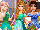 เกมส์แต่งตัวเจ้าหญิง3คนชุดใบไม้ Princesses Leaf Show Game