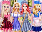 เกมส์แต่งตัวเจ้าหญิง4คนทำงานบ้าน Princesses May Day Working Game