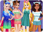 เกมส์แต่งตัวเจ้าหญิง4คนดูหนังรอบดึก Princesses Night Movie Party Game