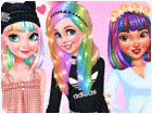เกมส์ทำผมเจ้าหญิงสีพาสเทล Princesses Pastel Hairstyles