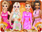 เกมส์แต่งตัวเจ้าหญิง4คนวันขอบคุณพระเจ้า Princesses Thanksgiving Party Game