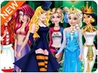 เกมส์แต่งตัวเจ้าหญิงดิสนีย์คืนวันปล่อยผี Princesses Trick Or Treat