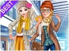 เกมส์แต่งตัวเจ้าหญิงในโรงเรียนฤดูหนาว Princesses Winter School Lookbook