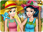 เกมส์แต่งตัวเจ้าหญิงไปทำงานในสวน Princesses Working In Garden Game