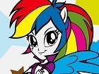 เกมส์ระบายสีเรนโบว์แดช Rainbow Dash Coloring